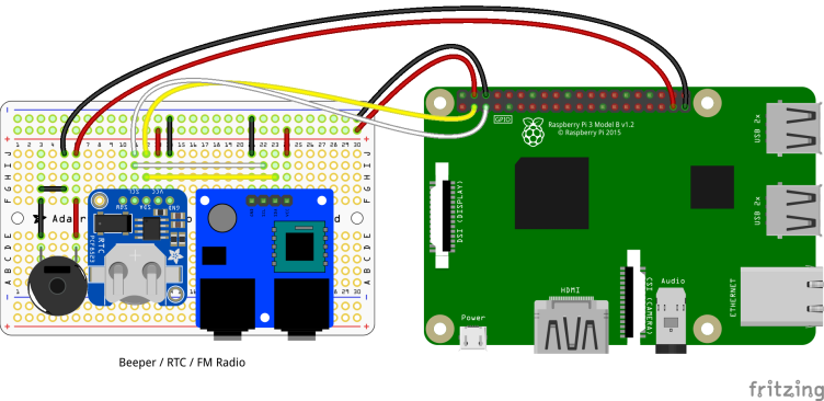 Beeper/RTC/FM Radio Assembly